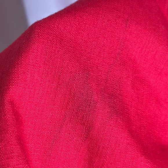 Elegant Red Puff Sleeve Crop Top – C’est Toi Medium - Picture 6 of 6